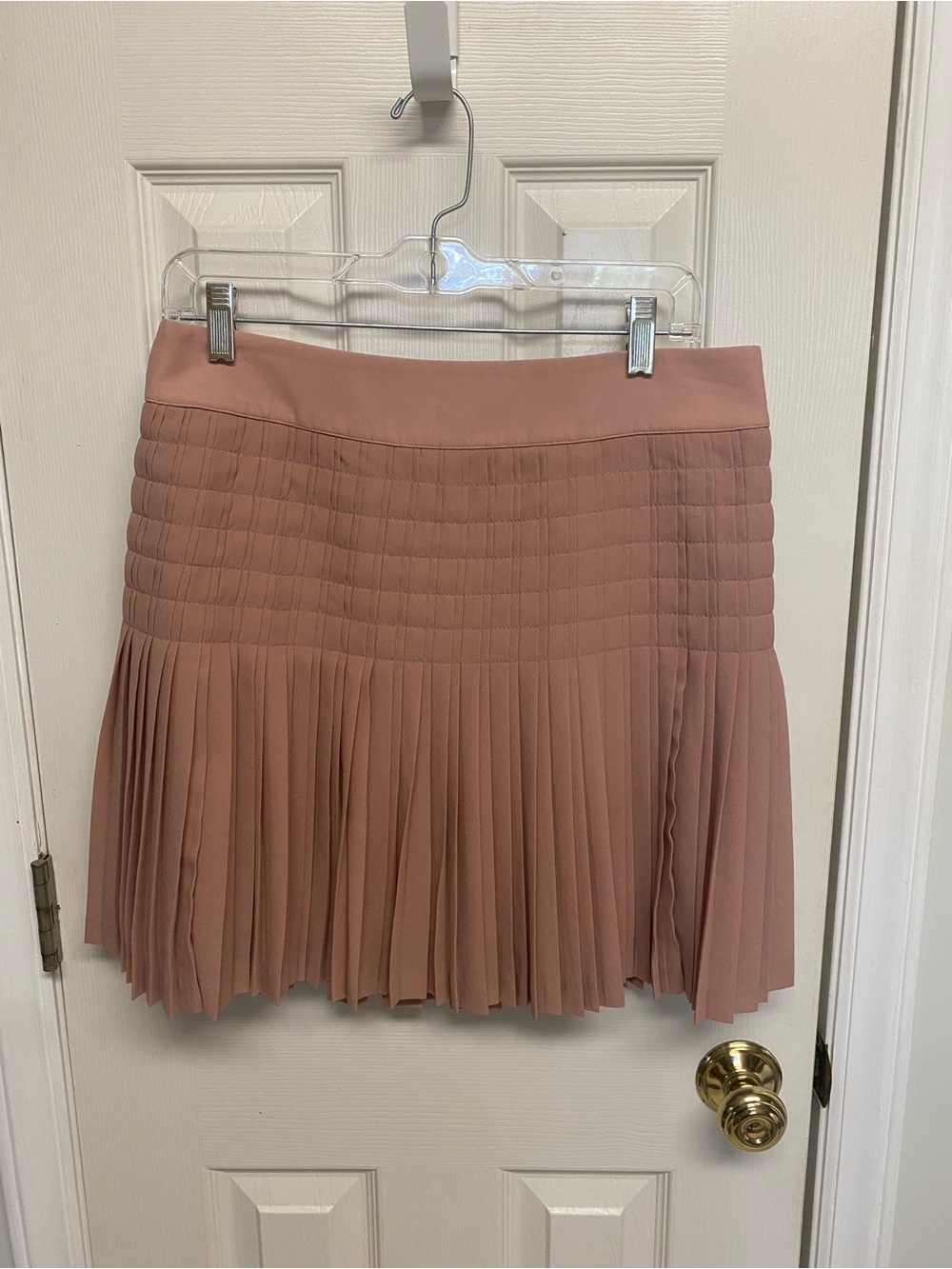 J. Crew Pleated Skirt in Rose Blush